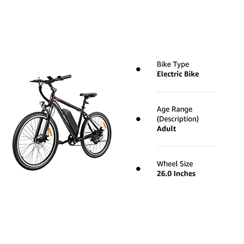 Jasion EB5 Electric Bike for Adults with 360Wh Removable Battery