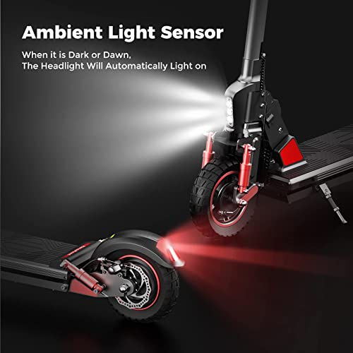 isinwheel X1 Electric Scooter, Peak Power 1000W E-Scooter, 10" Off-Road Tires
