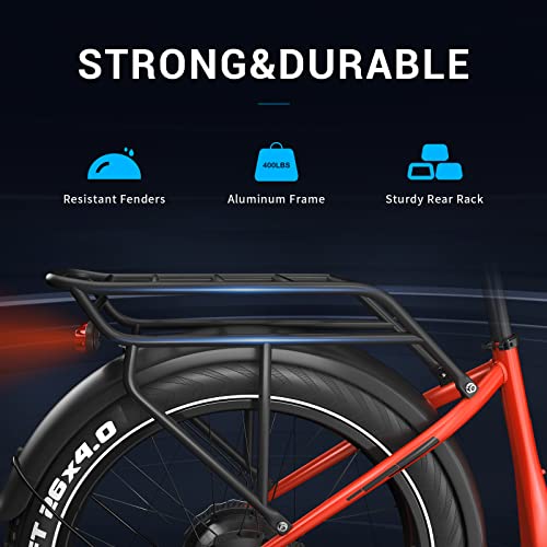 Rattan Pathfinder Electric Bike Adults,48V 15AH Removable Battery Ebike with 750W Motor