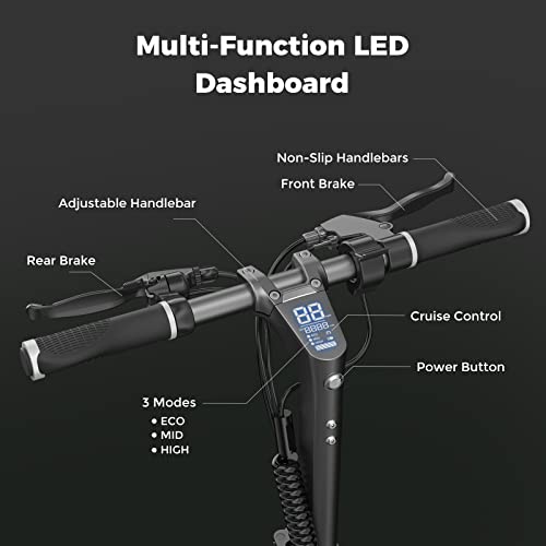 isinwheel X1 Electric Scooter, Max Power 800W, Up to 25 Miles Range