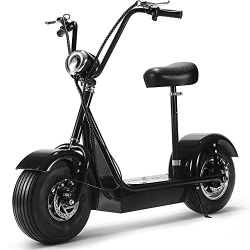Fatboy 800w Rear Hub Motor Electric Scooter with Seat and 15" Pneumatic Tires