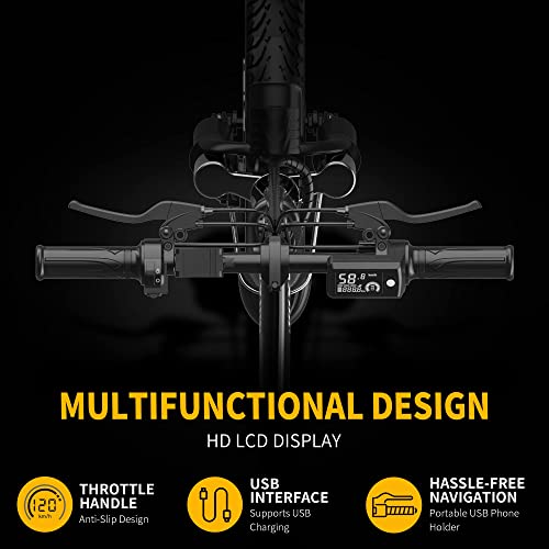 EBKAROCY Ebikes for Adults, 400W Motor 22MPH Max Speed, 14” Tire