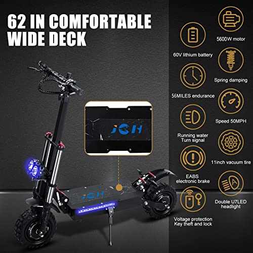 5600W 35Ah Dual Motor Electric Scooter Adults with Seat