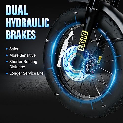 SAMEBIKE 1000W Electric Bike 48V 16Ah Battery Up to 30 MPH & 62 Miles Electric Dirt Bike