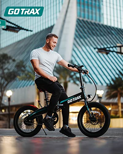 Gotrax R1 20" Folding Electric Bike for Adults, 20Mph Power by 350W