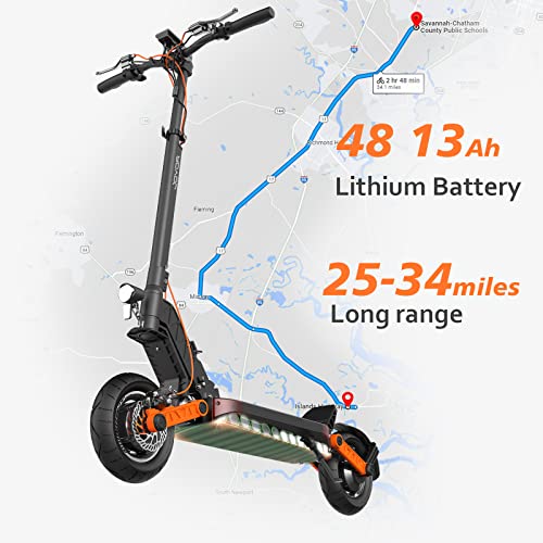 JOYOR S5 Electric Scooters, 31 MPH & 34 Miles,800W Scooter for Adults 330 Lbs