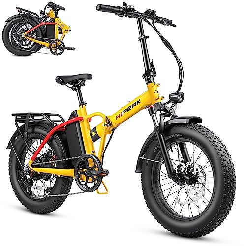Hipeak Electric Bike for Adults, Ebike 750W/48V/15Ah, 20" x 4.0" Fat Tires Electric Bike