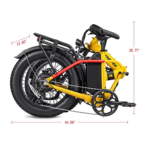 Hipeak Electric Bike for Adults, Ebike 750W/48V/15Ah, 20" x 4.0" Fat Tires Electric Bike