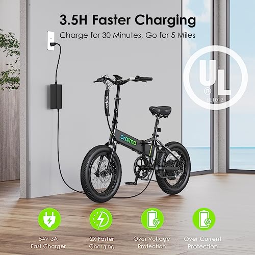 Oraimo 750W-1000W Electric Bike for Adults, 557Wh UL-Listed Hidden Battery Up to 45 Miles