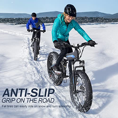 TotGuard Electric Bike, 26"x4" Electric Bike for Adults Fat Tire 500W 21.6MPH Ebike