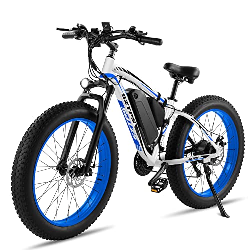 26''Electric Bike for Adults with 48V 13Ah Removable Battery,750W Fat Tire