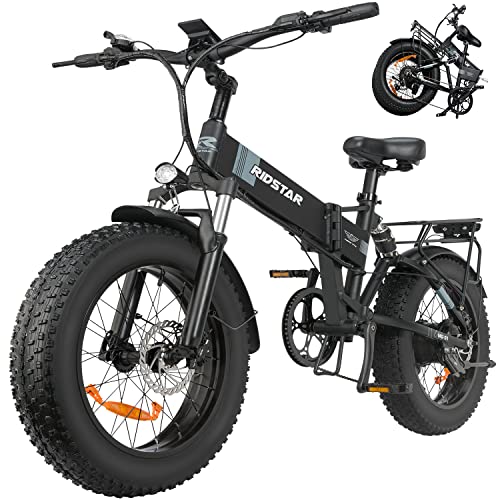 Folding Ebikes for Adults Full Suspension 1000W Motor 48V 14AH Removable Battery