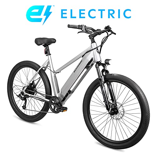 Schwinn Marshall Electric Hybrid Bike for Adults, Large/X-Large Step-Thru Aluminum Frame