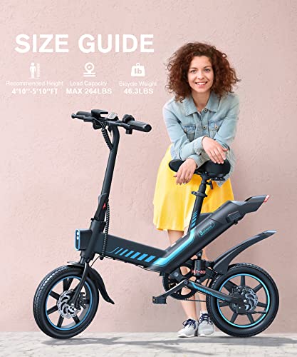 Sailnovo Electric Bicycle with 18.5mph for Adults Teens E Bike with Pedals