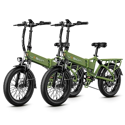 Jasion EB7 2.0 Electric Bike for Adults 2PCS, 500W Motor 20MPH Max Speed