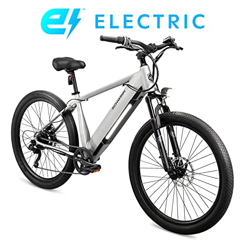 Schwinn Marshall Electric Hybrid Bike for Adults, Large/X-Large Step-Over Aluminum Frame