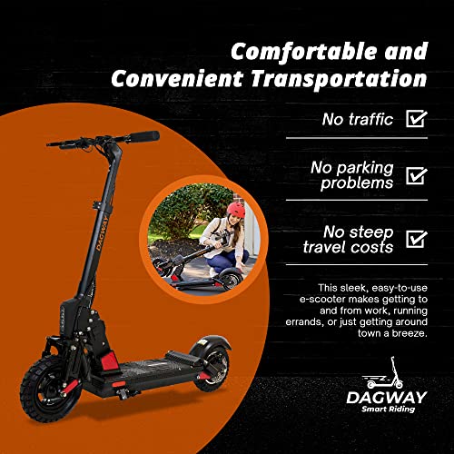 DAGWAY - Long-Range 56-Mile Electric Scooter for Adults & Kids