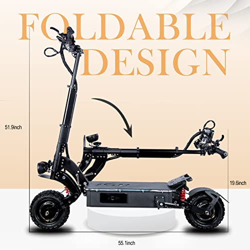 JGH 6000W 40Ah Dual Motor Electric Scooter Adults with Seat