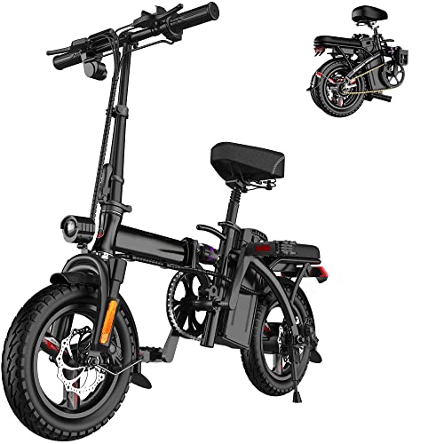 EBKAROCY Ebikes for Adults, 400W Motor 22MPH Max Speed, 14” Tire