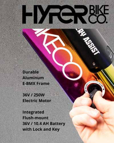 Hyper E-Ride BMX Fat Tire Electric Bike. 250w, 36v Battery