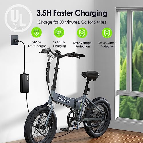 Oraimo 750W-1000W Electric Bike for Adults, 557Wh UL-Listed Hidden Battery Up to 45 Miles