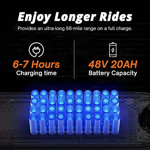 DAGWAY - Long-Range 56-Mile Electric Scooter for Adults & Kids