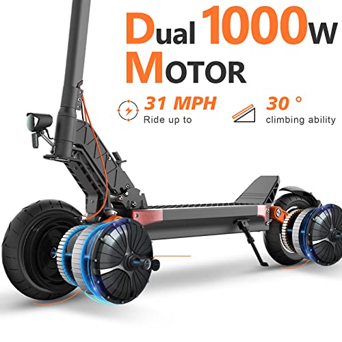 JOYOR S10-S Electric Scooter for Adults Dual 1000W Motor Fast Scooter 37 Mph & 53 Miles Long Range