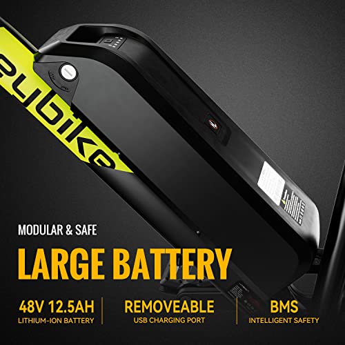 Heybike Race Max 27.5" Electric Bike for Adults 500W Brushless Motor 48V 12.5AH Removable Battery