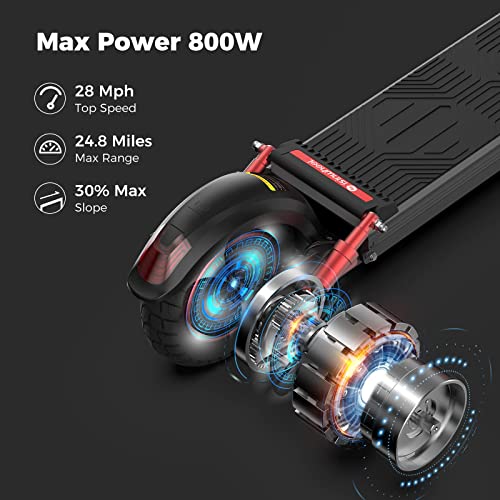 isinwheel X1 Electric Scooter, Peak Power 1000W E-Scooter, 10" Off-Road Tires