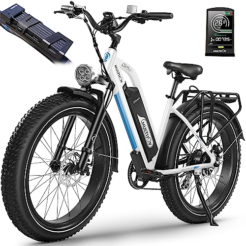 MULTIJOY Electric Bike for Adults,Upgraded 48V 20Ah Removable Battery