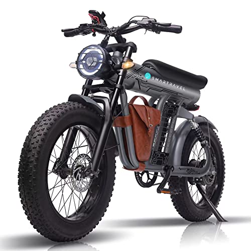 SMARTRAVEL Electric Bike 32MPH E Bikes for Adults Electric with 1200W 48V/20Ah Removable Battery