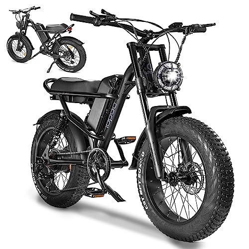 Aizepa Electric Bike for Adults,1000W Electric Motorcycle Dirt Bike,20" x4.0 Fat Tire