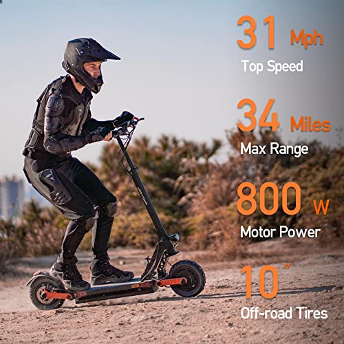 JOYOR S5 Electric Scooters, 31 MPH & 34 Miles,800W Scooter for Adults 330 Lbs
