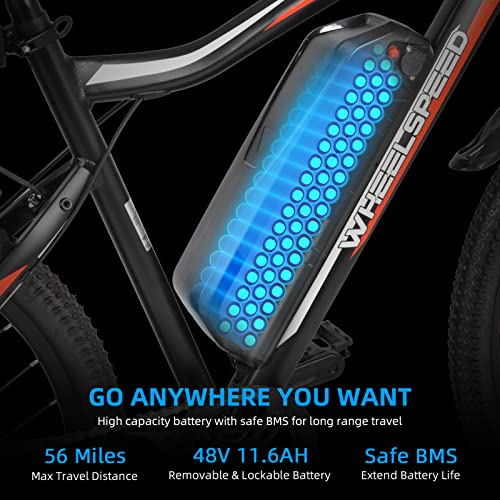 Wheelspeed Electric Bike 27.5", 500W Motor Adults Electric Bicycle