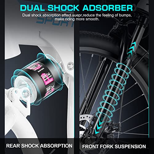 Vivi Electric Bike for Adults 26" Ebike, 500W Folding Electric Bike, 20MPH