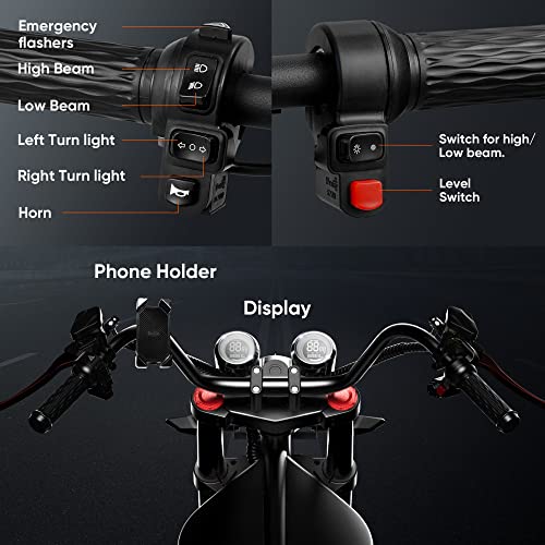 eAhora DOT Approved M1 2 Seat Electric Motorcycle for Adults