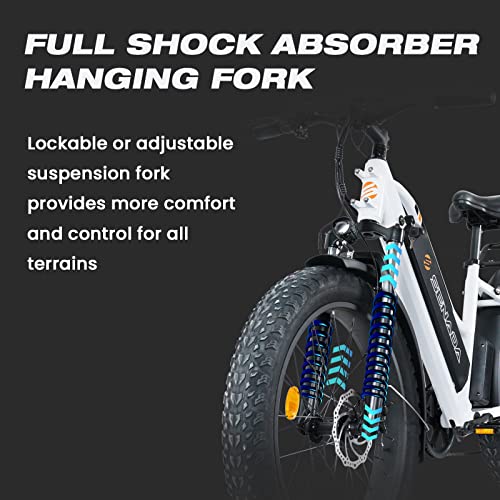 SENADA Electric Bike for Adults, 26" x 4.0 Fat Tire Electric Bikes
