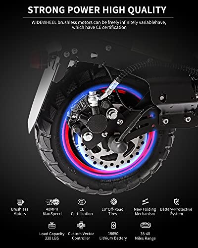 WIDEWHEEL W6 Off-Road Electric Scooter Adults, 2000W Double Motors
