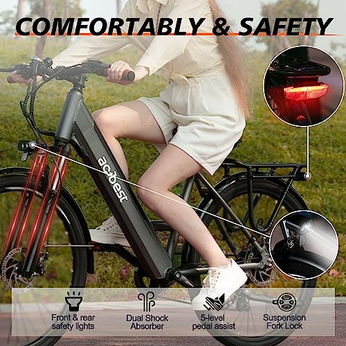 ACTBEST Core Electric Bike, 500W Brushless Motor Cityrun Ebike