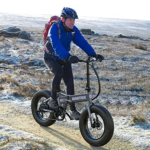 AVANTREK Cybertrack 200 Electric Bike Foldable 20"x4" Fat Tire Electric Bicycle