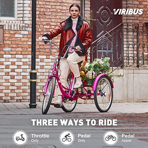 Viribus Electric Trike Bike for Adults, Electric Tricycle Bike