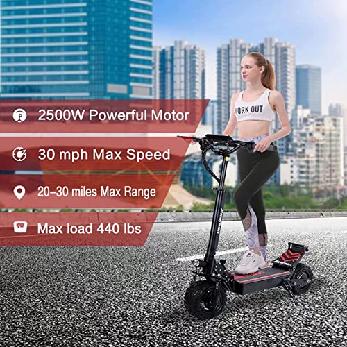 Electric Kick Scooter for Adults - 2500W Motor, Up to 30 MPH & 20-30 Miles