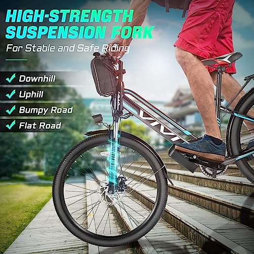 Vivi Electric Bike 500W, 26" Ebike for Adults