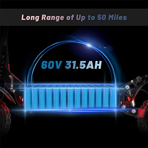 M YUME SCOOTER Y11PRO Electric Scooter 31.5AH Battery 60V 6000W Dual Motors up to 50 MPH