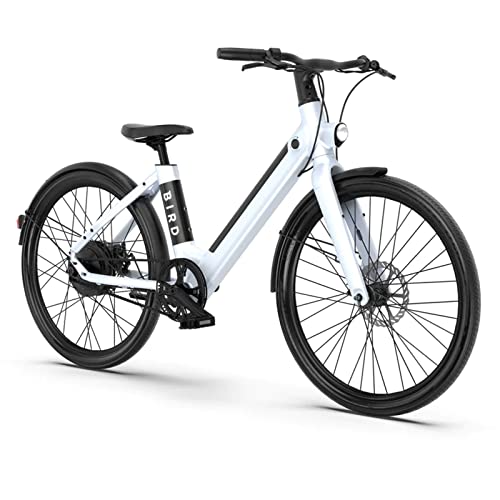 Bird Electric Bike white for adults 500W Motor, 26" Woman Bird EBike Up to 50 MI - 36V Removable Battery