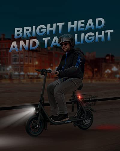 URBANMAX C1 Electric Scooter with Seat, 450W Powerful Motor up to 22 Miles Range