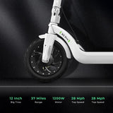 isinwheel X3Pro Electric Scooter, 1200W Motor E-Scooter,12" Fat Tires