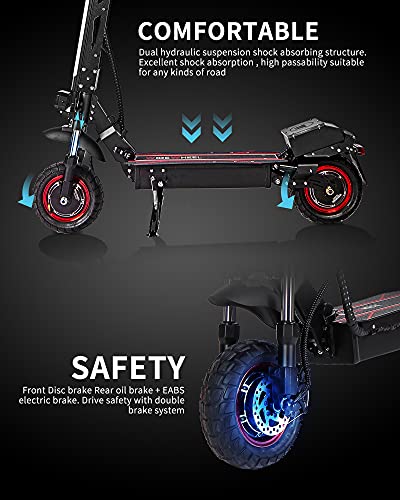 WIDEWHEEL W6 Off-Road Electric Scooter Adults, 2000W Double Motors