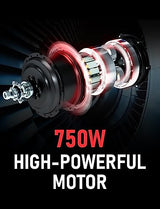 Hipeak Electric Bike for Adults, Ebike 750W/48V/15Ah, 20" x 4.0" Fat Tires Electric Bike