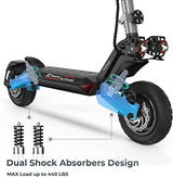 Circooter Raptor Pro Electric Scooter Adult with Smart APP, 1600W Motor